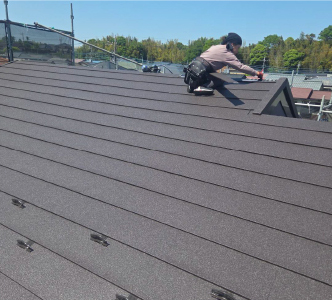 雪止め金具取付