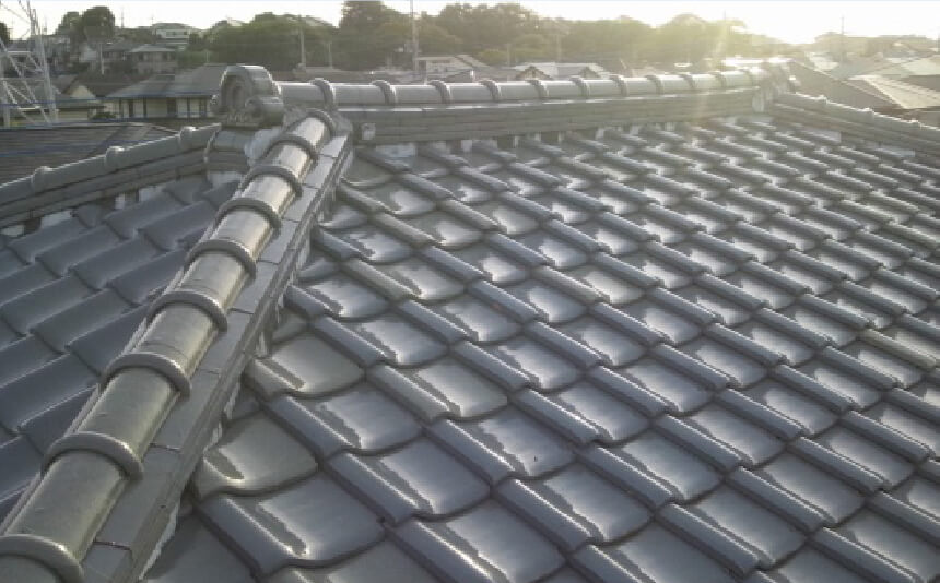 屋根の漆喰のリフォーム